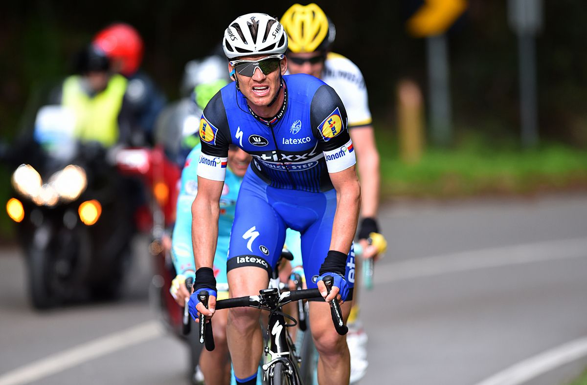Zdenek Stybar (Etixx-Quickstep) on the attack