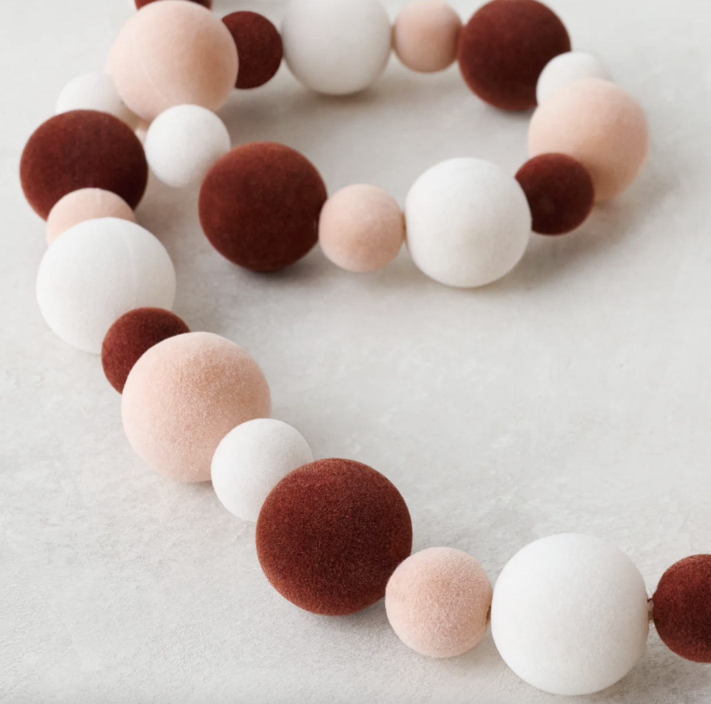 Colorful Flocked Garland - Cool