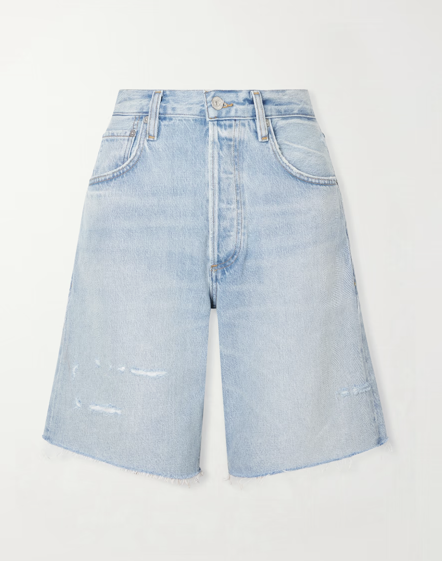 CITIZENS OF HUMANITY, Ayla frayed denim shorts