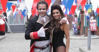 Sure, we got Dev's costume straight away, but it took us a little while to figure out Sunita was dressed a 'Single Lady' Beyonce at Corrie's fabulous Jubilee Street Party. Uh-oh, uh...