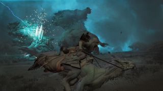 Monster Hunter Wilds screenshot showing combat