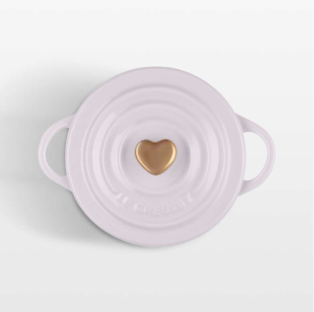 Le Crueset heart cocotte shallot.