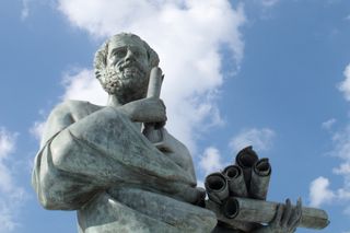 statue of greek philosopher Aristotle