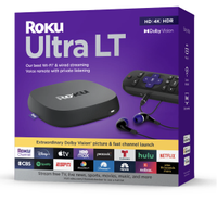 Roku Ultra LT 4K Dolby Vision Streaming Device: $79.99 $34 At WalmartSave 57%