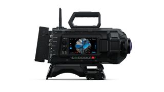 The Blackmagic URSA Cine Immersive left