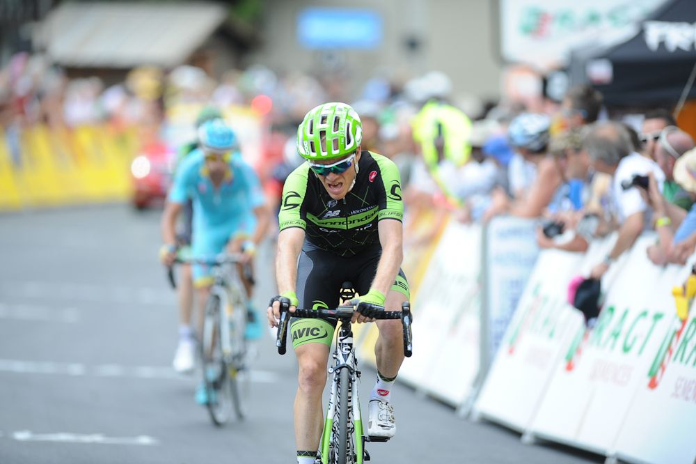 Andrew Talansky at the stage 5 finish.