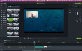 Screenshot of screen recorder Camtasia in action