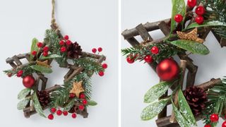 John Lewis Star Stick Wreath