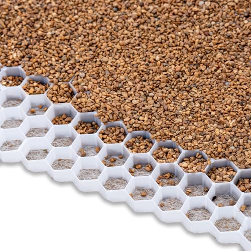 Core Drive Premium Driveway Gravel Grid X3 = 6m&amp;sup2; With Heat Welded Membrane | Quality Driveway Grid Base, Eco Friendly Paving, Garden &amp;amp; Parking Grids Permeable Gravel Stabilisation System