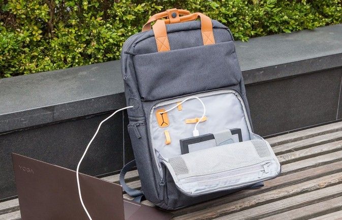 backpack with inbuilt power bank