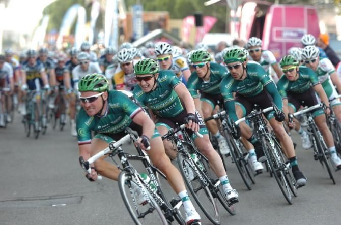 Thomas Voeckler (Europcar) putting in the hard work prior to July's Tour de France