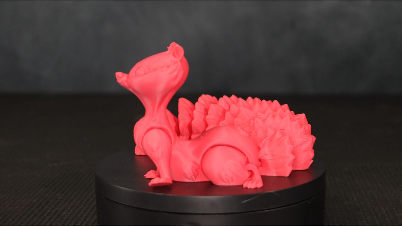 3D printed model of a squirrel