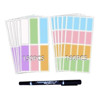 Colorful pastel labels from Amazon