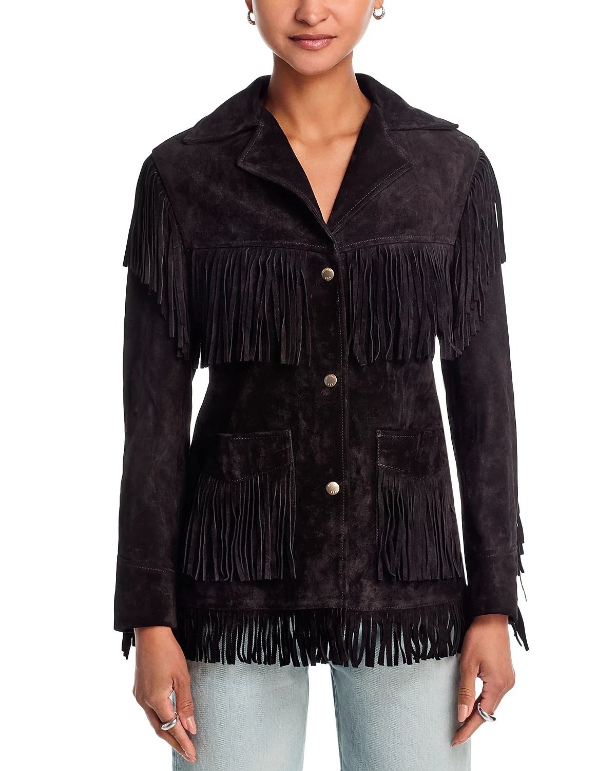 Suede Fringe Jacket