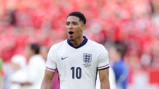 Jude Bellingham of England celebrates making it to the Euro 2024 semi-final: Netherlands vs England live stream