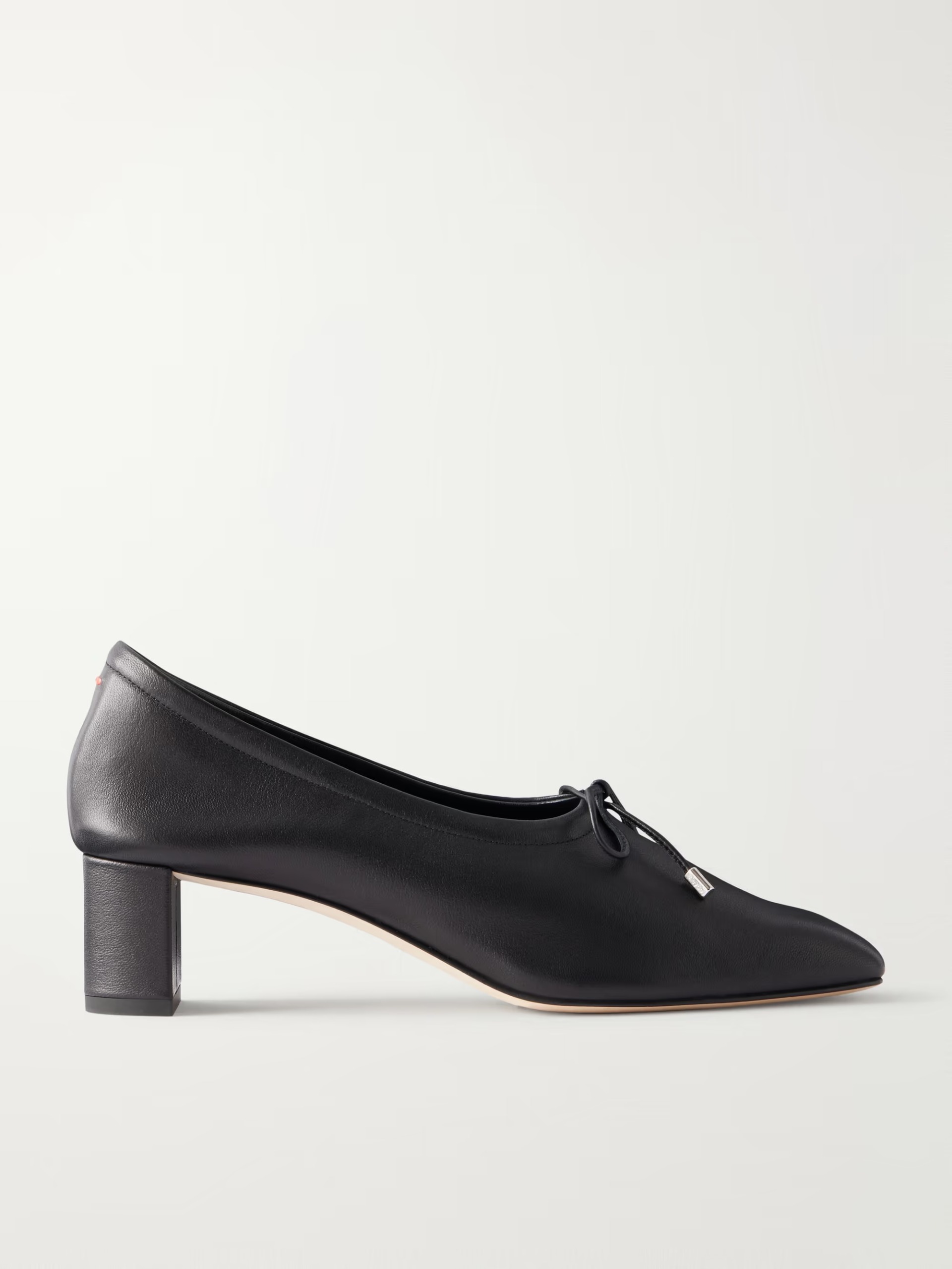 Aeyde, Narissa 45 Bow-Detail Leather Pumps