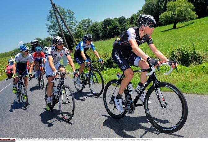 Florian Vachon (Bretagne - S&eacute;ch&eacute; Environnement) in the stage 12 breakaway at the Tour de France