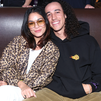 Vanessa Hudgens and Cole Tucker attend as John Mayer performs live at The Hollywood Palladium for SiriusXM and Pandora's Small Stage Series in Los Angeles on February 09, 2022 in Los Angeles, California.