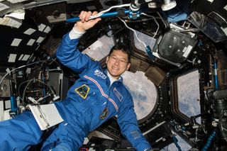 Norishige Kanai's 1st Day in Space