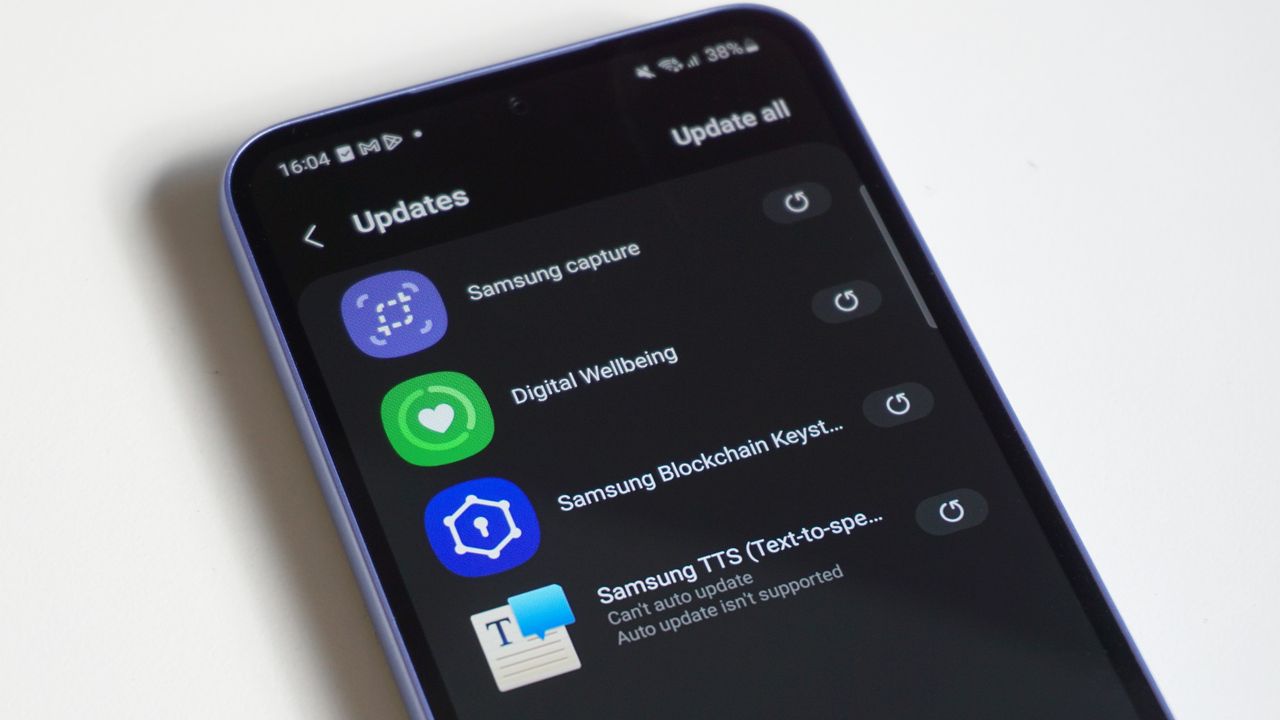 Samsung Galaxy A54 review Awesome Violet side Galaxy Apps updates