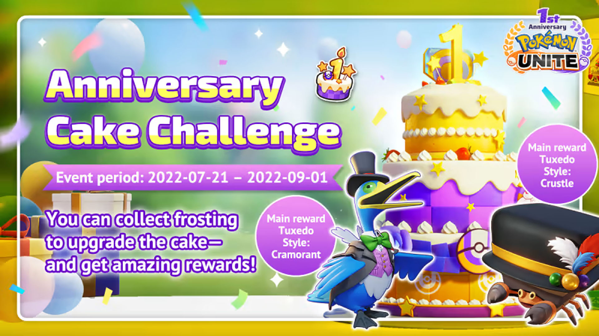 Pokemon Unite Anniversary Cake Challenge