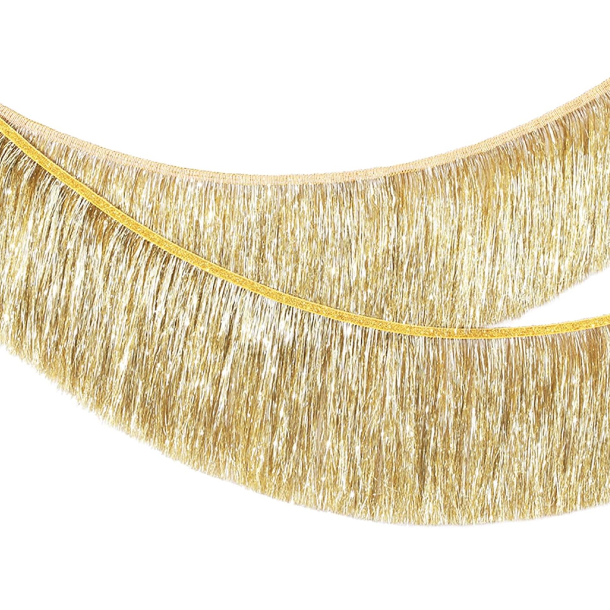 MORAINJAY Gold Fringe Garland