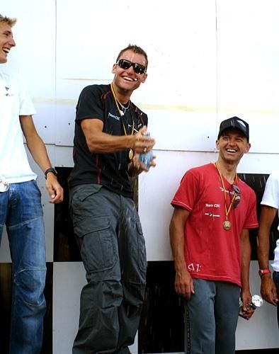 In the Tour the winner sprays champagne; in Spa-Francorchamps: Spa Mineral Water!