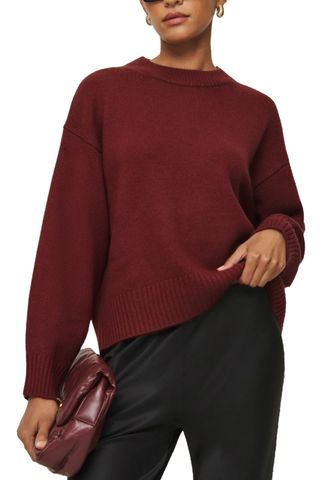 Cove Cashmere Oversized Crew