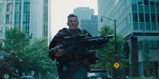 Cable running with gun in Deadpool 2