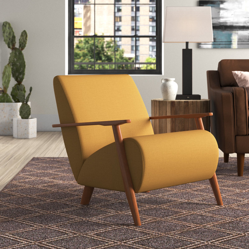 Wade Logan&amp;reg; Andablo Wood Frame Armchair &amp;amp; Reviews | Wayfair