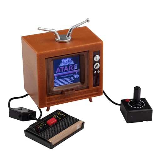 Tiny Arcade Atari 2600 3.5" Mini Retro Game - Playable Console &amp;amp; Tv W/ Real Gameplay &amp;amp; Sound-10 Classic Video Games: Pac-Man, Breakout, &amp;amp;more(ages 8+)