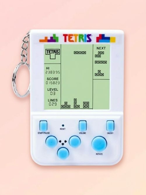 Tetris Keyring Handheld Arcade Game