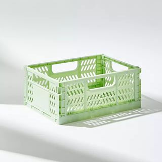 Green storage crate