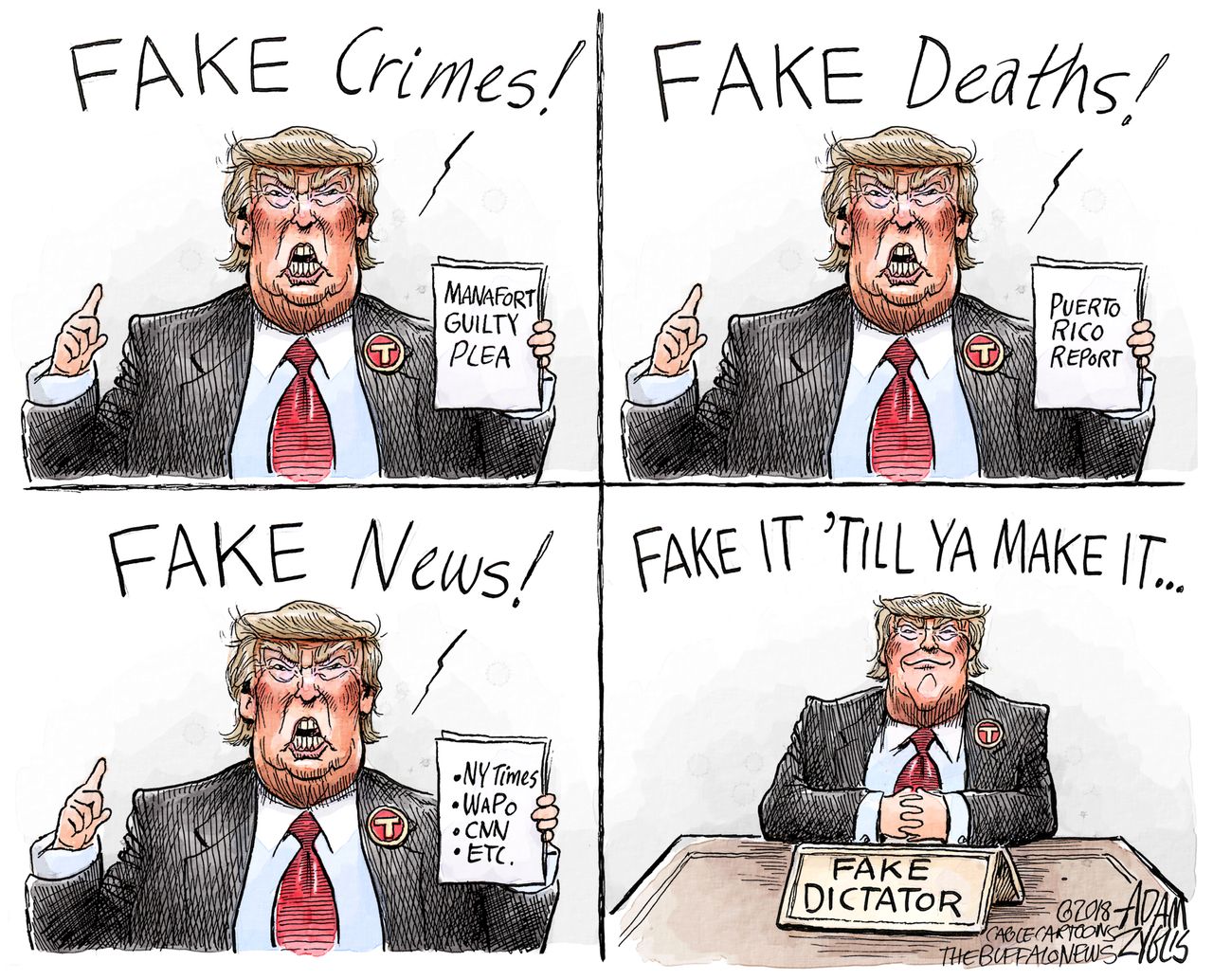 U.S. Trump fake news dictator