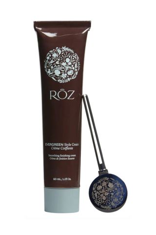 roz hair cream brown bottle on a white background