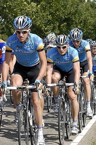 Team Columbia stuck together in the hope of taking another stage win.