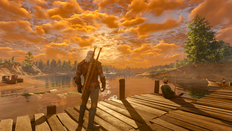 Here's a gallery of the times The Witcher 3's remastered lighting had me like, 'Damn'