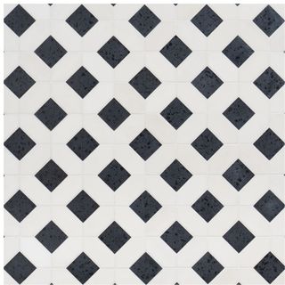 Cleopatra Diamond Pepper Black Terrazzo Tile