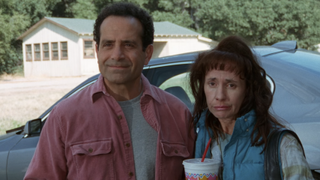 Tony Shalhoub and Laurie Metcalf in Monk