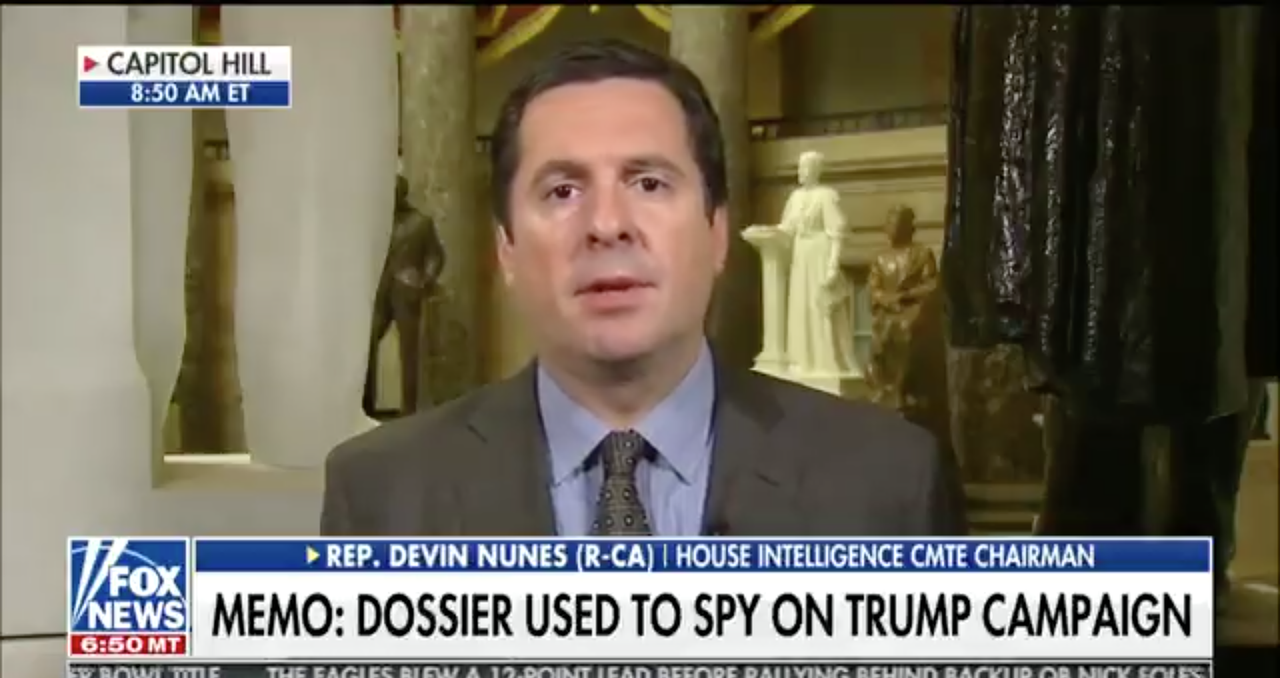 Devin Nunes on Fox News.