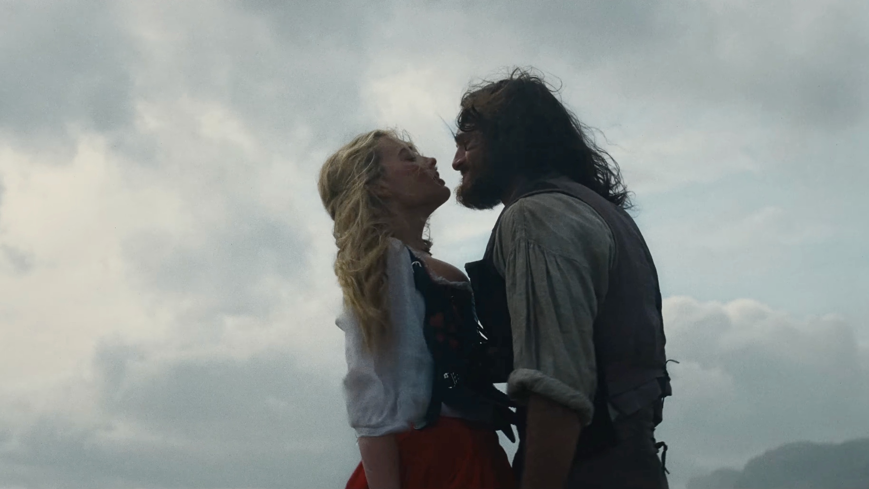 Margot Robbie and Jacob Elordi in "Wuthering Heights"