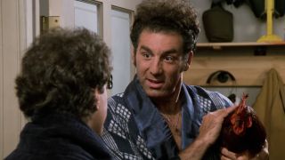 Jerry Seinfeld and Michael Richards on Seinfeld