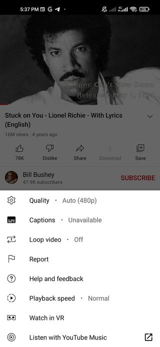 Listen With Youtube Music Button