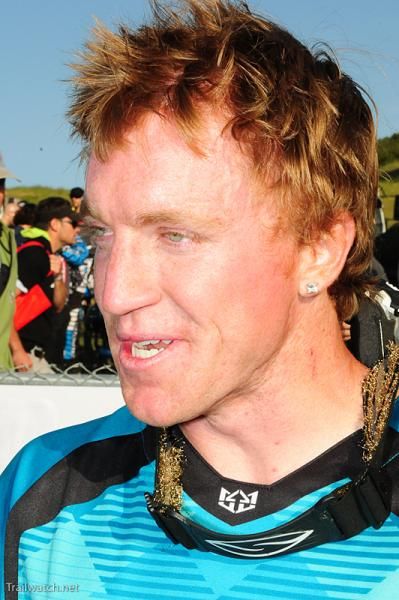 Aaron Gwin (Yeti) was happy with his second place finish.
