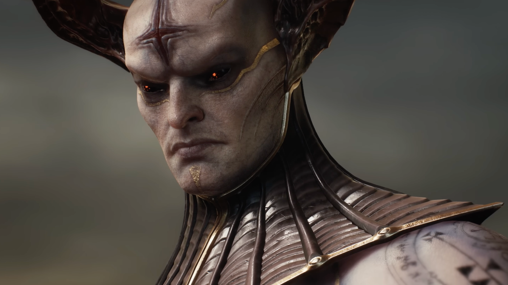 A Doom villain fixes his red eyes on what's ahead of him