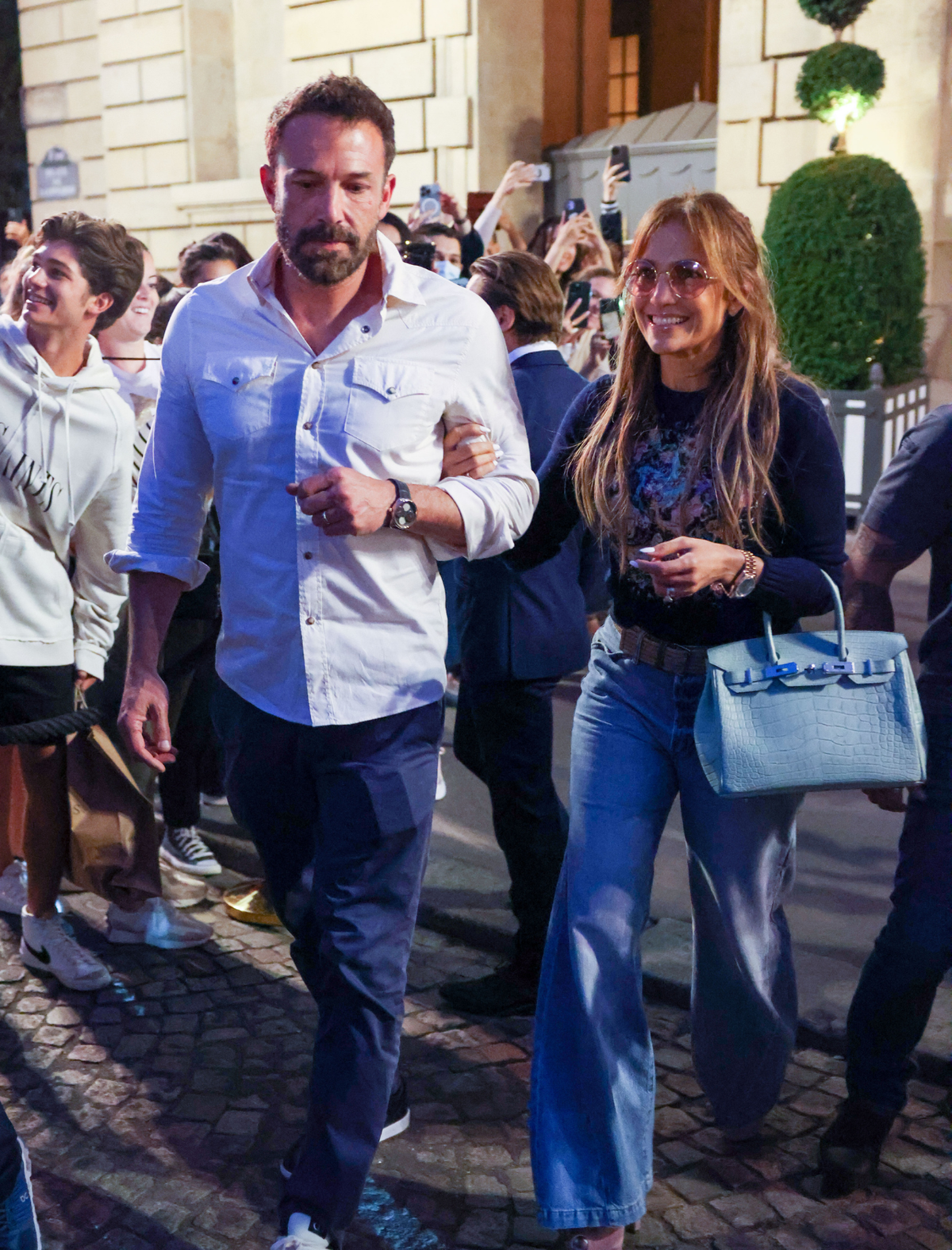 Ben Affleck and Jennifer Lopez sighting in Paris France 2022