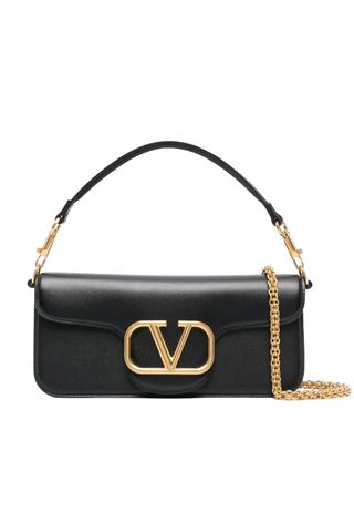 Valentino Garavani Locò Leather Shoulder Bag 