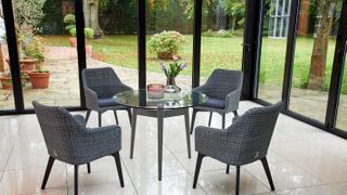 glass extension dining room