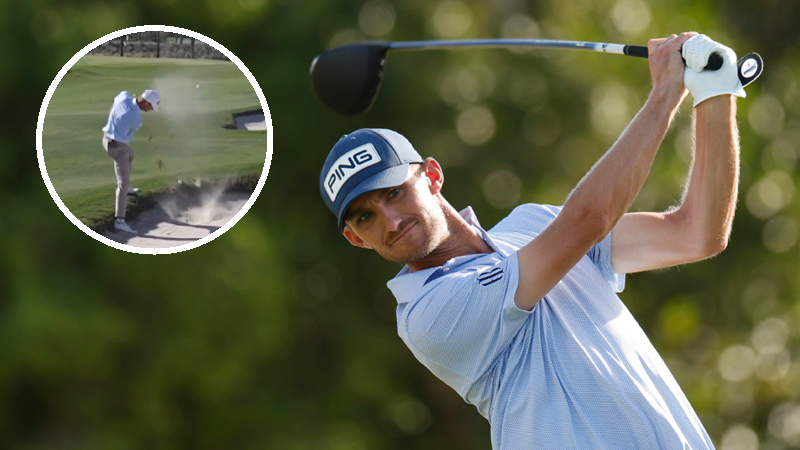 Michael Feagles hits a driver off the tee