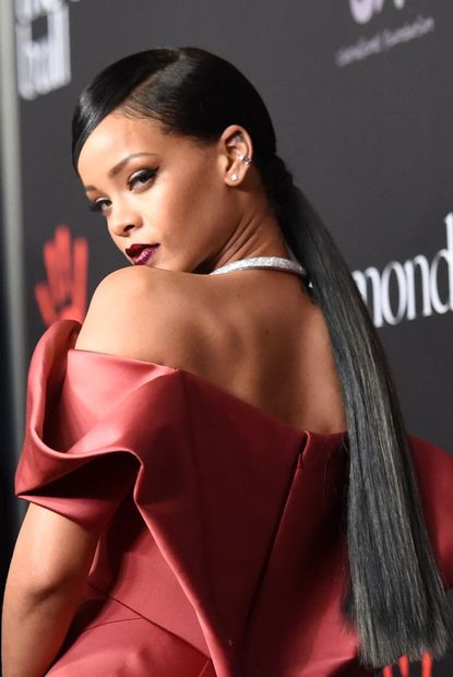 Rihanna's Sleek Ponytail